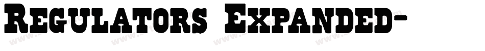 Regulators Expanded字体转换